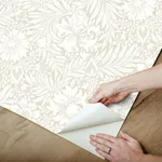 Erin & Ben Modern Acanthus wallpaper, color Wicker, SKU PSW1445RL