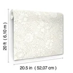 Erin & Ben Modern Acanthus wallpaper, color Wicker, SKU PSW1445RL
