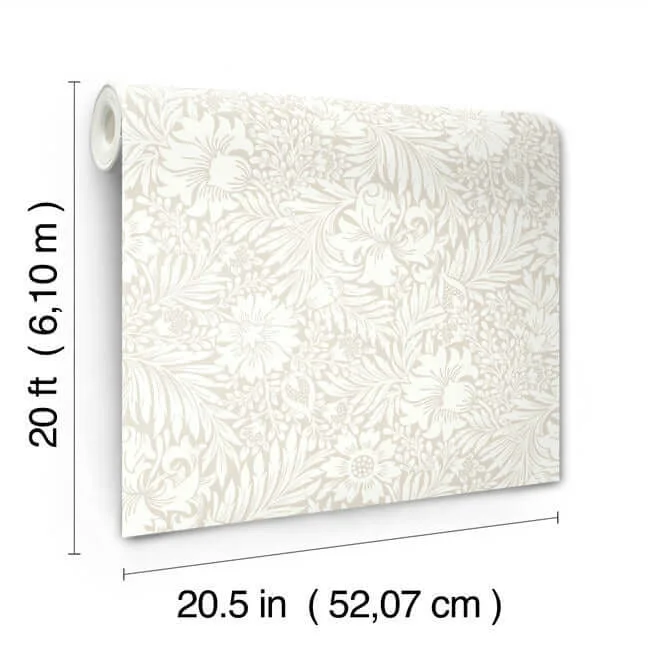 Erin & Ben Modern Acanthus wallpaper, color Wicker, SKU PSW1445RL