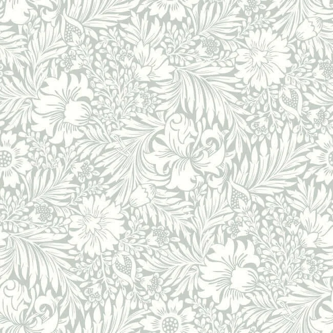 Erin & Ben Modern Acanthus wallpaper, color Vintage Duck Egg, SKU PSW1446RL
