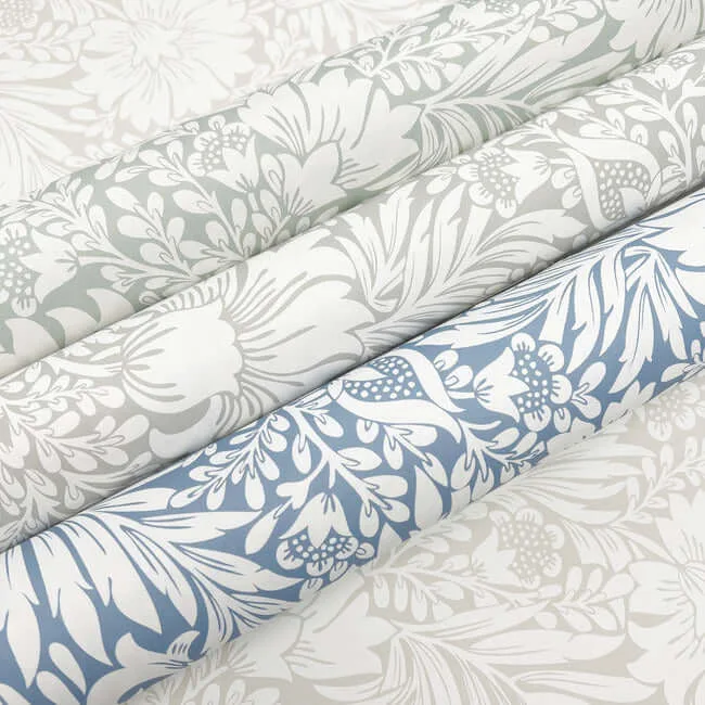 Erin & Ben Modern Acanthus - Vintage Duck Egg Wallpaper | Buy Online Erin & Ben Modern Acanthus wallpaper, color Vintage Duck Egg, SKU PSW1446RL