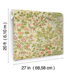 Erin & Ben Woodland Floral - Linen Wallpaper | Buy Online Erin & Ben Woodland Floral wallpaper, color Linen, SKU PSW1436RL