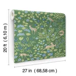 Erin & Ben Woodland Floral - Meadow Green Wallpaper | Buy Online Erin & Ben Woodland Floral wallpaper, color Meadow Green, SKU PSW1437RL