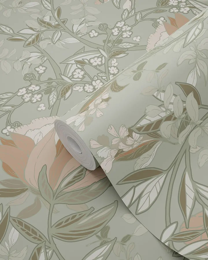 ESTA Home Ester - Sage Wallpaper | Buy Online ESTA Home Ester wallpaper, color Sage, SKU DD139419