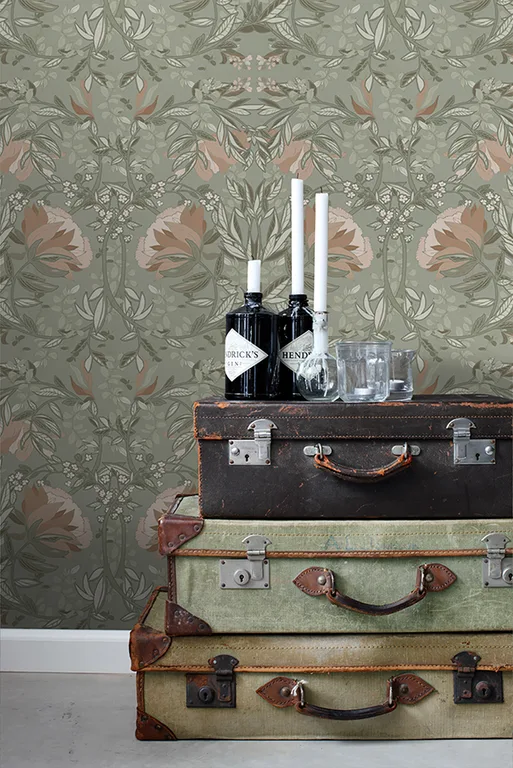 ESTA Home Ester wallpaper, color Sage, SKU DD139419