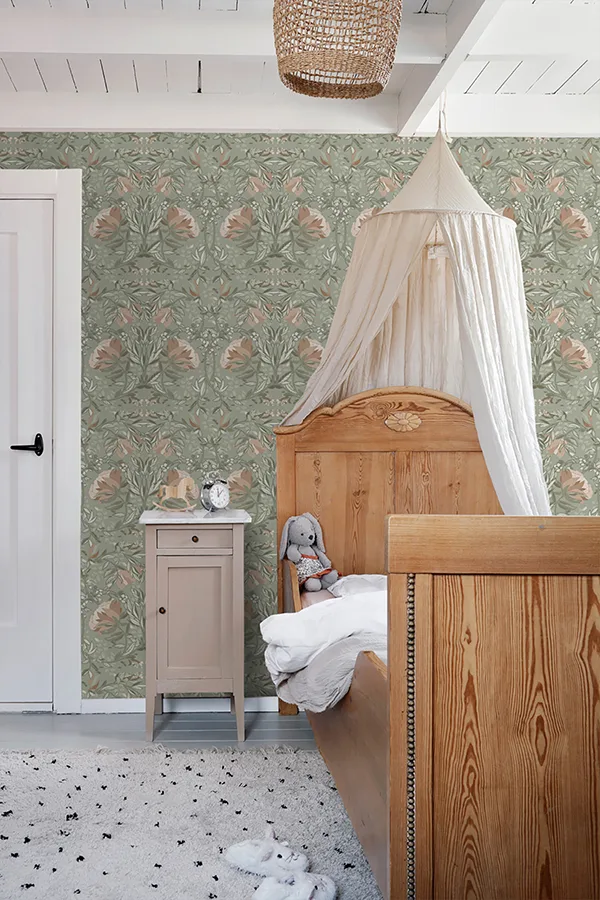ESTA Home Ester - Sage Wallpaper | Buy Online ESTA Home Ester wallpaper, color Sage, SKU DD139419