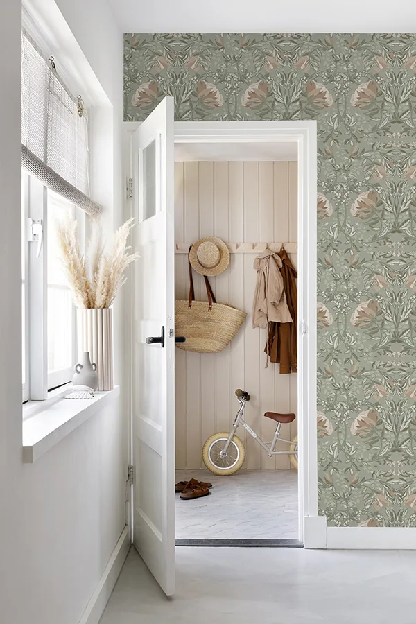 ESTA Home Ester - Sage Wallpaper | Buy Online ESTA Home Ester wallpaper, color Sage, SKU DD139419