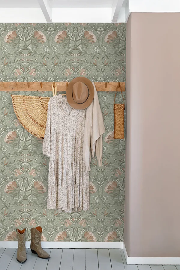 ESTA Home Ester - Sage Wallpaper | Buy Online ESTA Home Ester wallpaper, color Sage, SKU DD139419