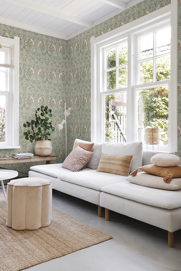 ESTA Home Ester - Sage Wallpaper | Buy Online ESTA Home Ester wallpaper, color Sage, SKU DD139419
