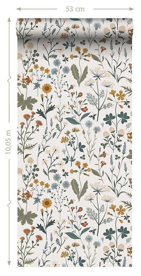 ESTA Home Fiore - Blue Wallpaper | Buy Online ESTA Home Fiore wallpaper, color Blue, SKU DD139391