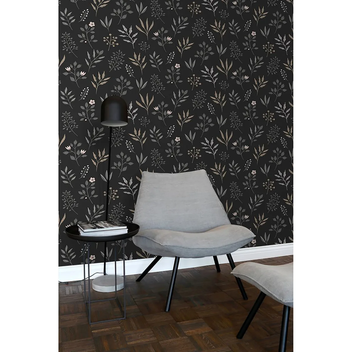 ESTA Home Cynara - Charcoal Wallpaper | Buy Online ESTA Home Cynara wallpaper, color Charcoal, SKU DD139083