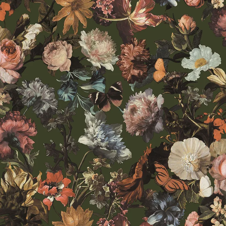 ESTA Home Zarinda wallpaper, color Olive, SKU DD139170