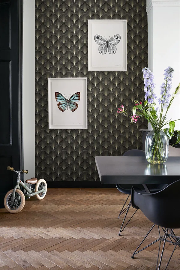 ESTA Home Lempicka wallpaper, color Black, SKU DD139457