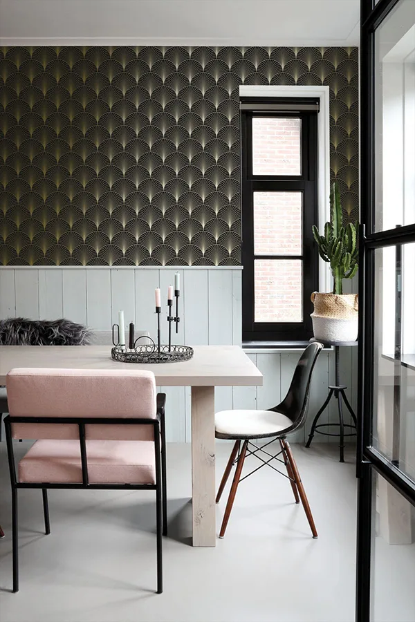 ESTA Home Lempicka wallpaper, color Black, SKU DD139457