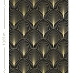 ESTA Home Lempicka wallpaper, color Black, SKU DD139457