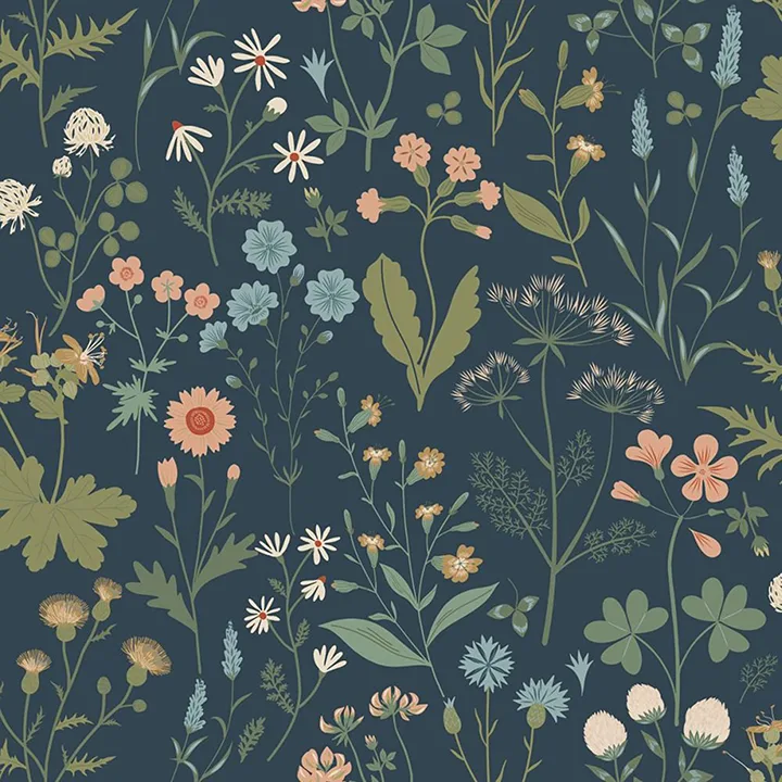 ESTA Home Letitia wallpaper, color Indigo, SKU DD139698