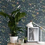 ESTA Home Letitia - Indigo Wallpaper | Buy Online ESTA Home Letitia wallpaper, color Indigo, SKU DD139698
