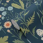 ESTA Home Letitia - Indigo Wallpaper | Buy Online ESTA Home Letitia wallpaper, color Indigo, SKU DD139698