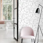 ESTA Home Sharona wallpaper, color White, SKU DD139145