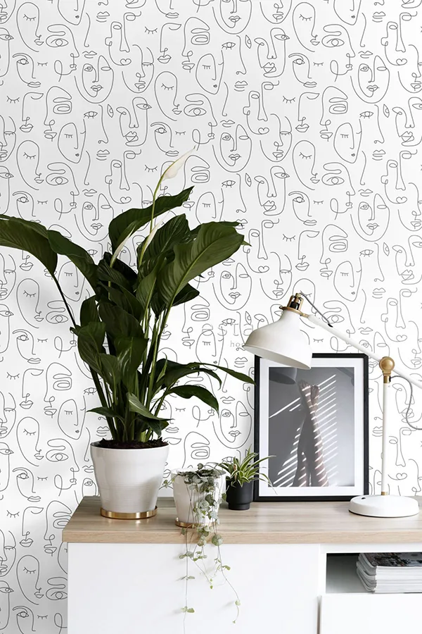 ESTA Home Sharona wallpaper, color White, SKU DD139145