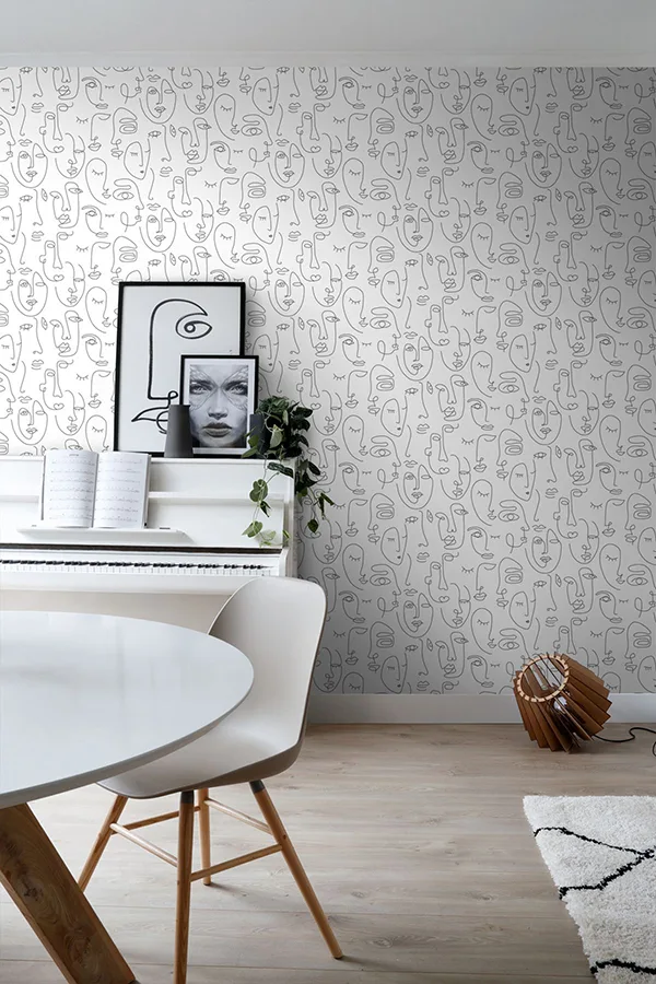 ESTA Home Sharona wallpaper, color White, SKU DD139145