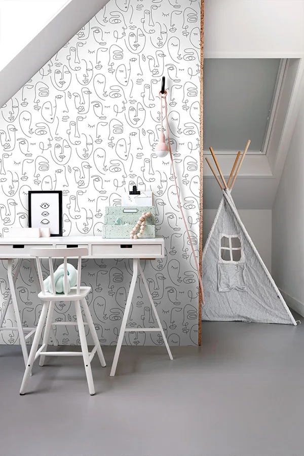 ESTA Home Sharona wallpaper, color White, SKU DD139145