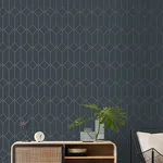 ESTA Home Trilliant - Dark Blue Wallpaper | Buy Online ESTA Home Trilliant wallpaper, color Dark Blue, SKU DD139225