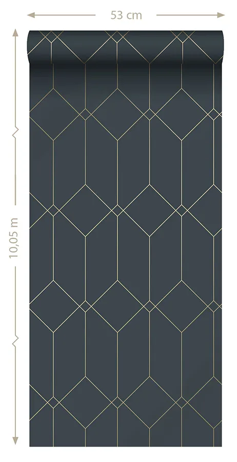 ESTA Home Trilliant - Dark Blue Wallpaper | Buy Online ESTA Home Trilliant wallpaper, color Dark Blue, SKU DD139225