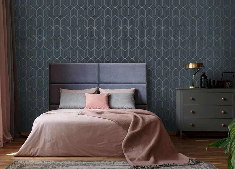 ESTA Home Trilliant - Dark Blue Wallpaper | Buy Online ESTA Home Trilliant wallpaper, color Dark Blue, SKU DD139225