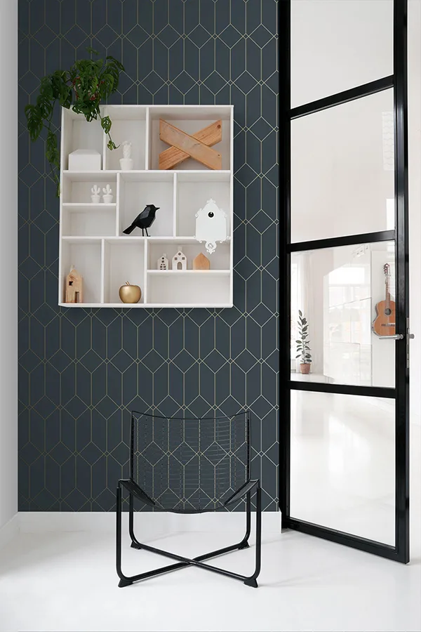 ESTA Home Trilliant - Dark Blue Wallpaper | Buy Online ESTA Home Trilliant wallpaper, color Dark Blue, SKU DD139225