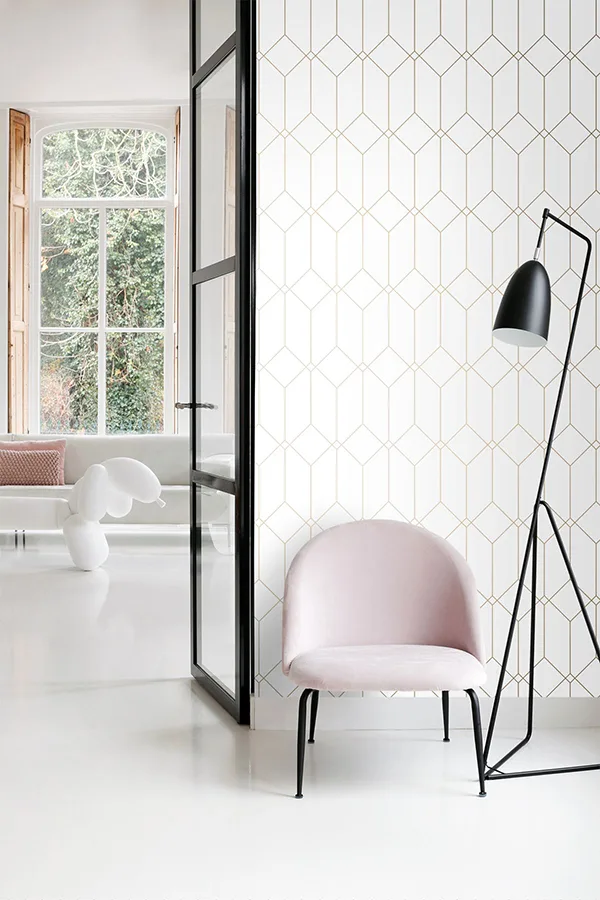 ESTA Home Trilliant - White Wallpaper | Buy Online ESTA Home Trilliant wallpaper, color White, SKU DD139223