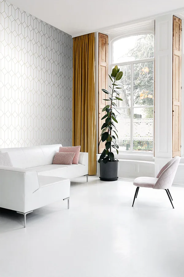 ESTA Home Trilliant - White Wallpaper | Buy Online ESTA Home Trilliant wallpaper, color White, SKU DD139223