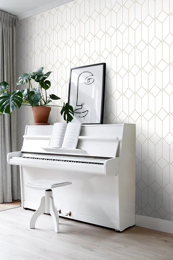 ESTA Home Trilliant - White Wallpaper | Buy Online ESTA Home Trilliant wallpaper, color White, SKU DD139223