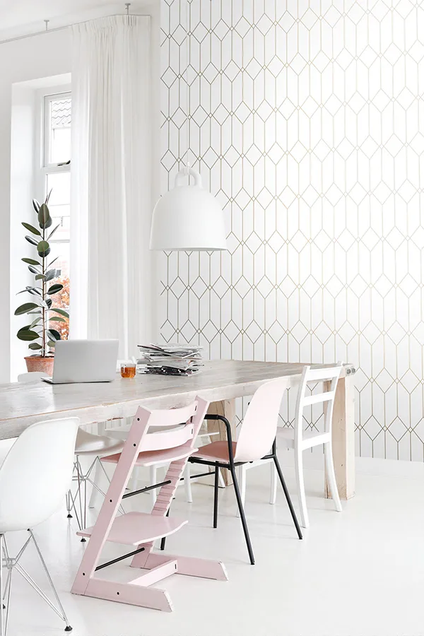ESTA Home Trilliant - White Wallpaper | Buy Online ESTA Home Trilliant wallpaper, color White, SKU DD139223