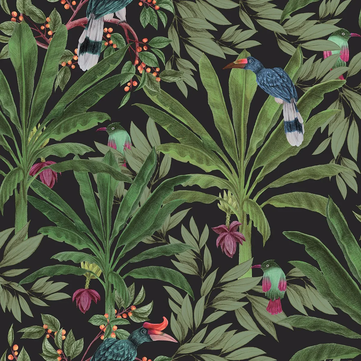 ESTA Home Carola wallpaper, color Black, SKU DD139190