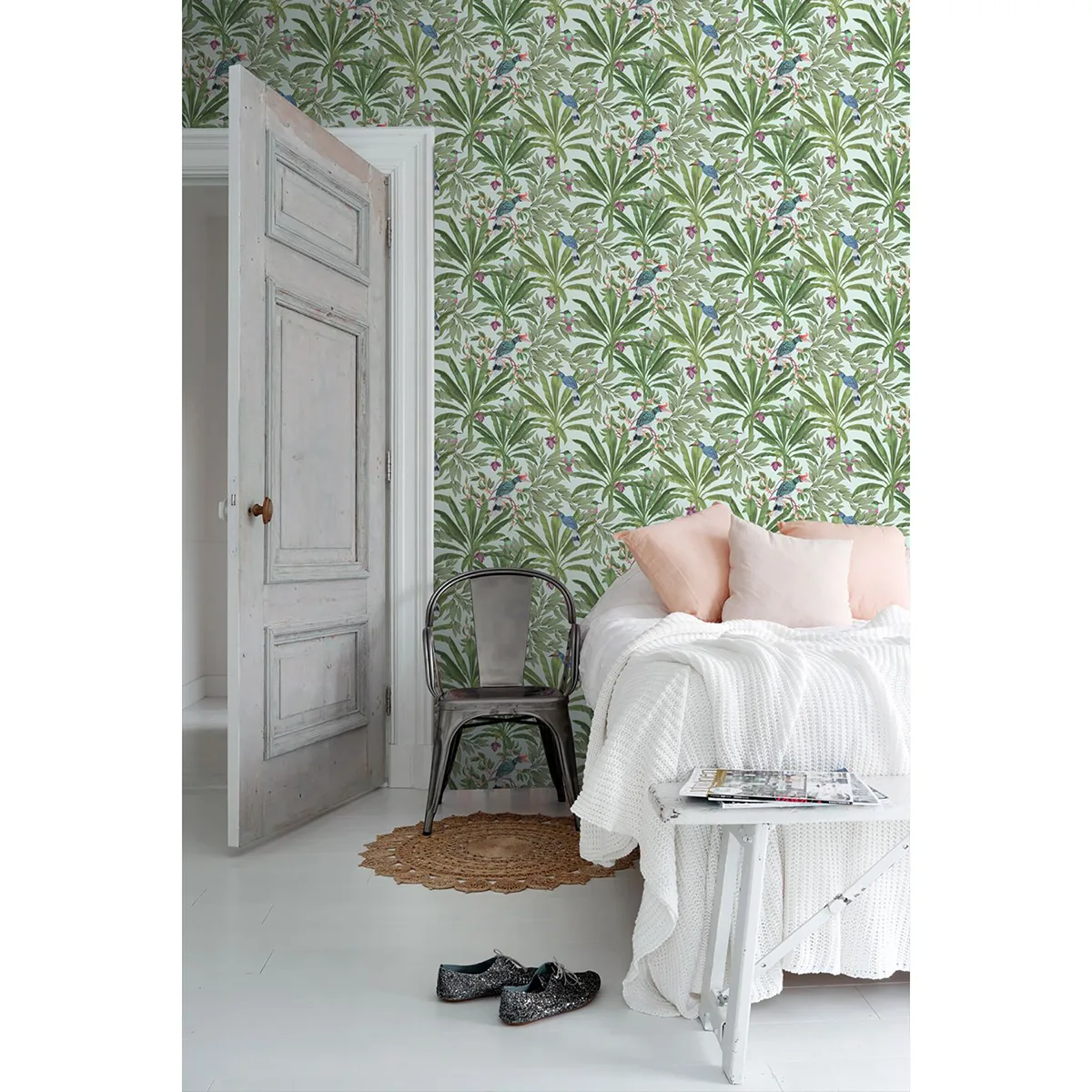 ESTA Home Carola wallpaper, color Green, SKU DD139189