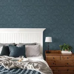 Fine Decor Camille - Navy Wallpaper | Buy Online Fine Decor Camille wallpaper, color Navy, SKU M1745