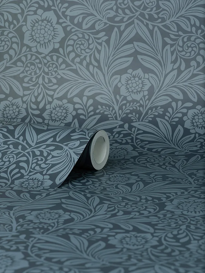Fine Decor Camille - Navy Wallpaper | Buy Online Fine Decor Camille wallpaper, color Navy, SKU M1745