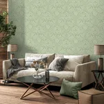 Fine Decor Camille - Sage Wallpaper | Buy Online Fine Decor Camille wallpaper, color Sage, SKU M1744