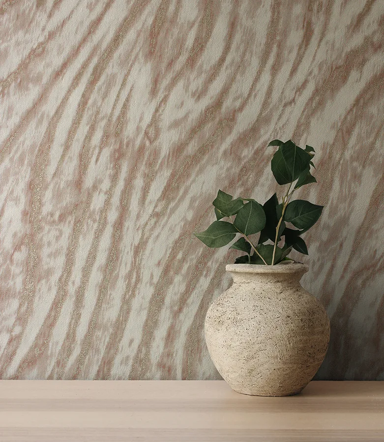Fine Decor Arran - Rose Gold Wallpaper | Buy Online Fine Decor Arran wallpaper, color Rose Gold, SKU M1862