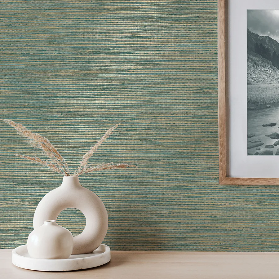 Fine Decor Fusion - Teal Wallpaper | Buy Online Fine Decor Fusion wallpaper, color Teal, SKU M1768