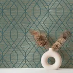 Fine Decor Fusion - Teal Wallpaper | Buy Online Fine Decor Fusion wallpaper, color Teal, SKU M1773
