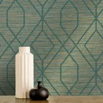 Fine Decor Fusion - Teal Wallpaper | Buy Online Fine Decor Fusion wallpaper, color Teal, SKU M1773