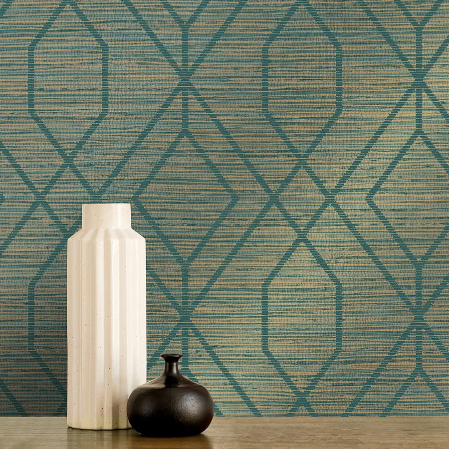 Fine Decor Fusion - Teal Wallpaper | Buy Online Fine Decor Fusion wallpaper, color Teal, SKU M1773