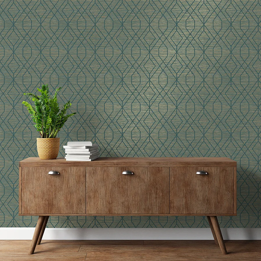 Fine Decor Fusion - Teal Wallpaper | Buy Online Fine Decor Fusion wallpaper, color Teal, SKU M1773