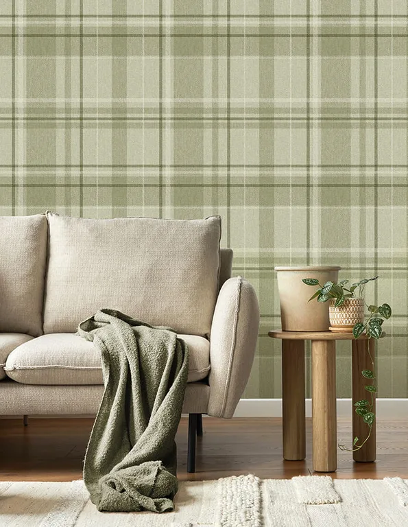 Fine Decor Harris wallpaper, color Green, SKU M1865