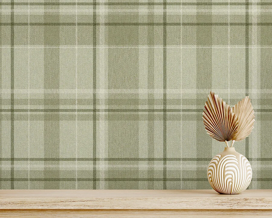 Fine Decor Harris - Green Wallpaper | Buy Online Fine Decor Harris wallpaper, color Green, SKU M1865