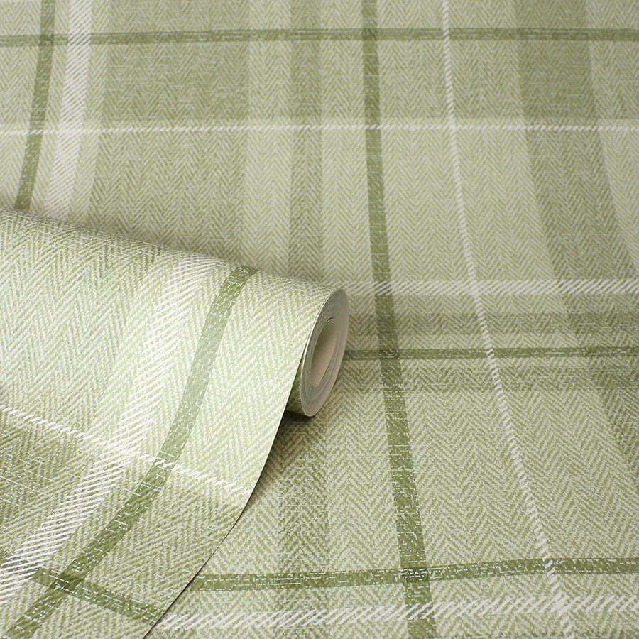Fine Decor Harris - Green Wallpaper | Buy Online Fine Decor Harris wallpaper, color Green, SKU M1865