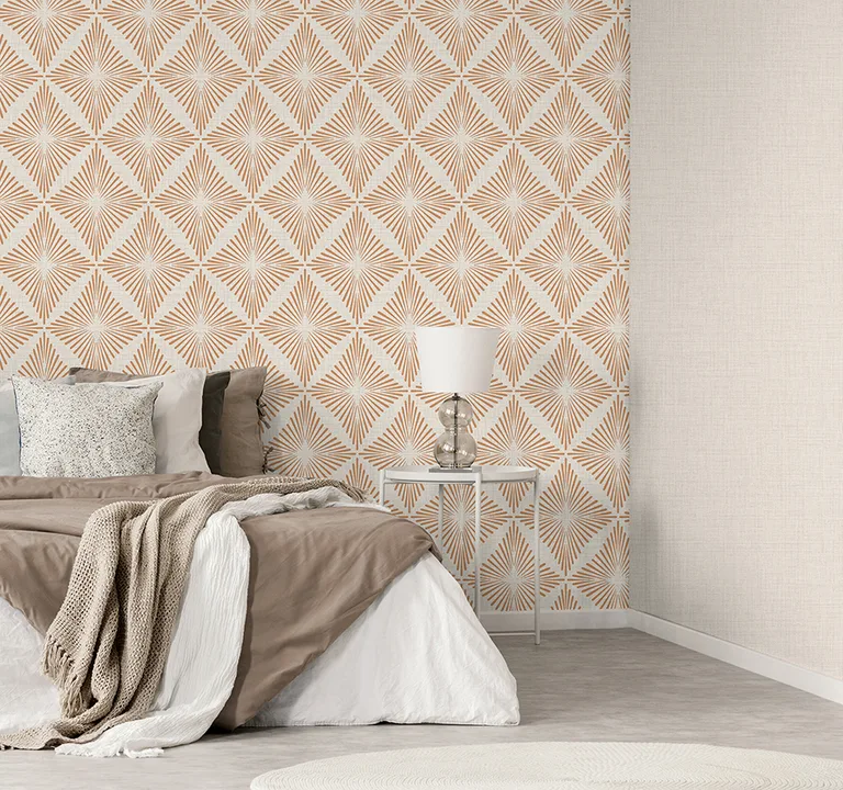 Fine Decor Denver wallpaper, color Rust, SKU FD43748