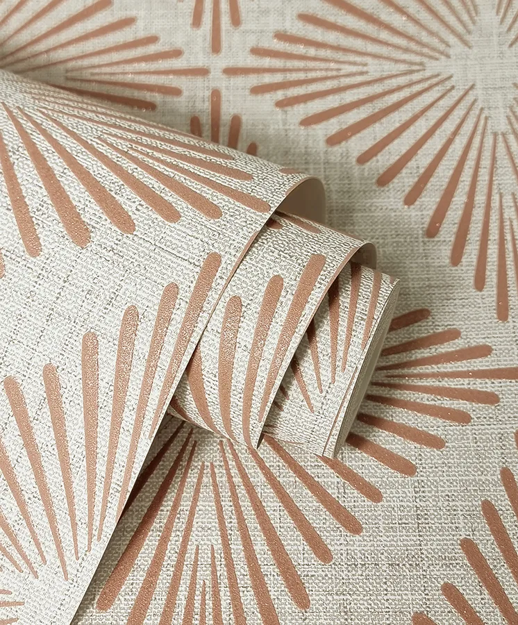 Fine Decor Denver - Rust Wallpaper | Buy Online Fine Decor Denver wallpaper, color Rust, SKU FD43748